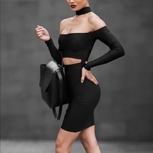 Cocktail bandage mini dress
